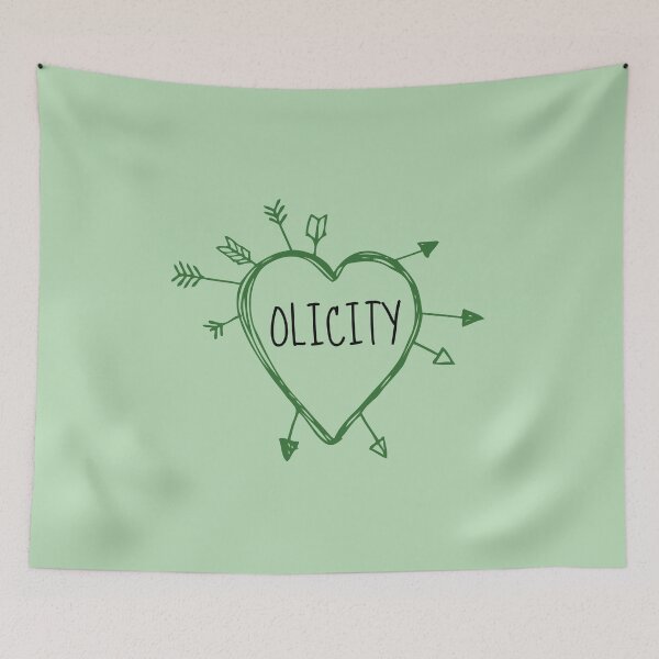 Item preview, Olicity - Heart with Green Arrows Doodle designed and sold by FangirlFuel.