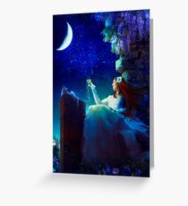 A Conversation With The Moon Greeting Card