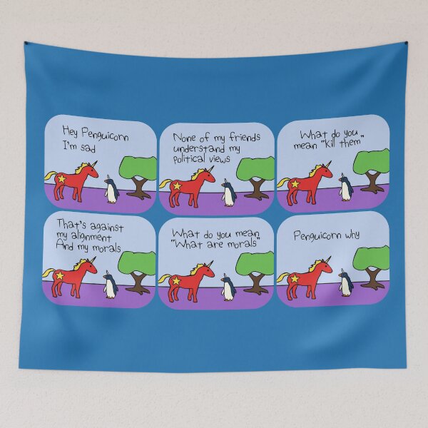 Item preview, Communicorn's Alignment (Horned Warrior Friends) designed and sold by jezkemp.