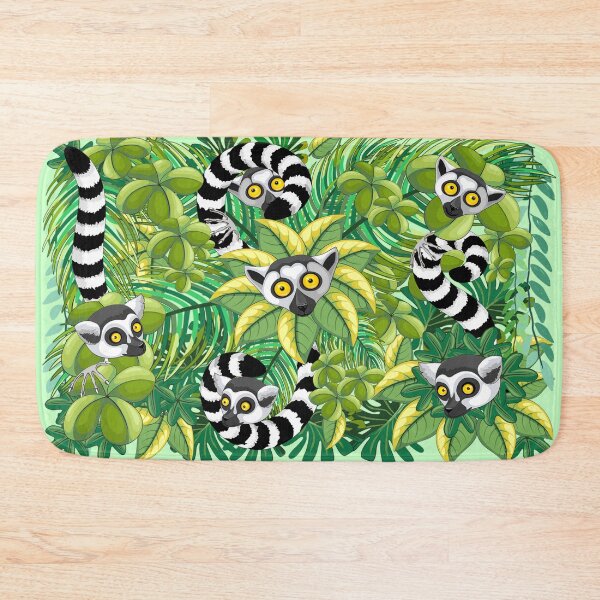 Item preview, Lemurs in Madagascar Rainforest designed and sold by BluedarkArt.