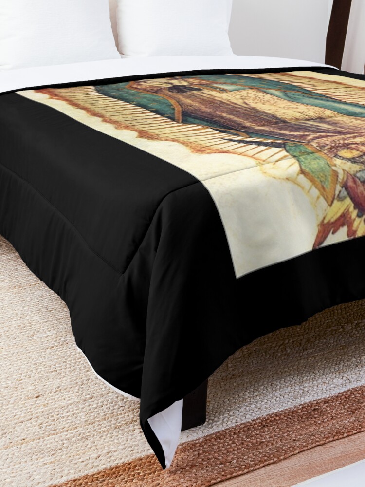 Alternate view of Our Lady of Guadalupe. Virgin Mary. Comforter