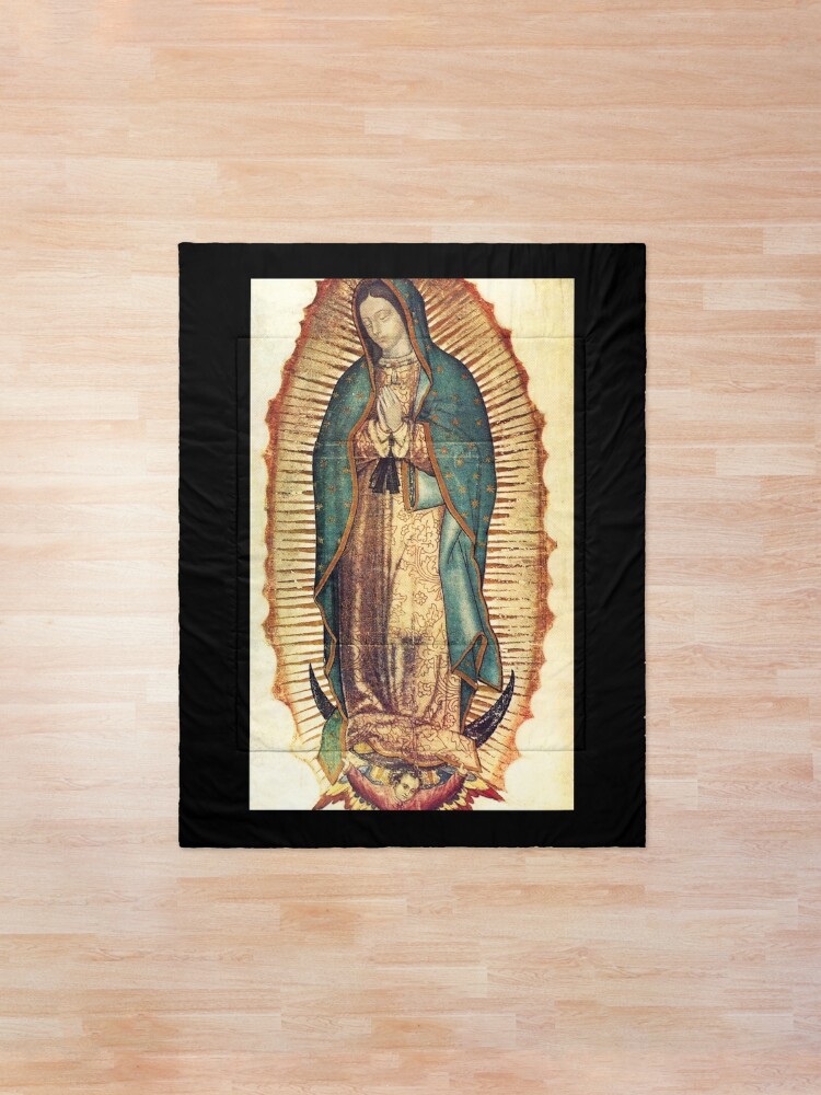 Alternate view of Our Lady of Guadalupe. Virgin Mary. Comforter