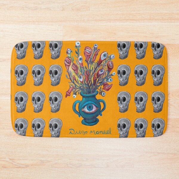 Item preview, Blue vase and skulls 4 designed and sold by Diego Manuel Rodriguez.