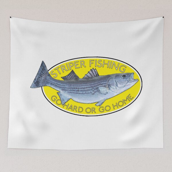 Item preview, STRIPER FISHING - GO HARD OR GO HOME designed and sold by NewNomads.