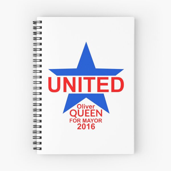 Item preview, United - Oliver Queen For Mayor 2016 - Blue Star & Red Text designed and sold by FangirlFuel.