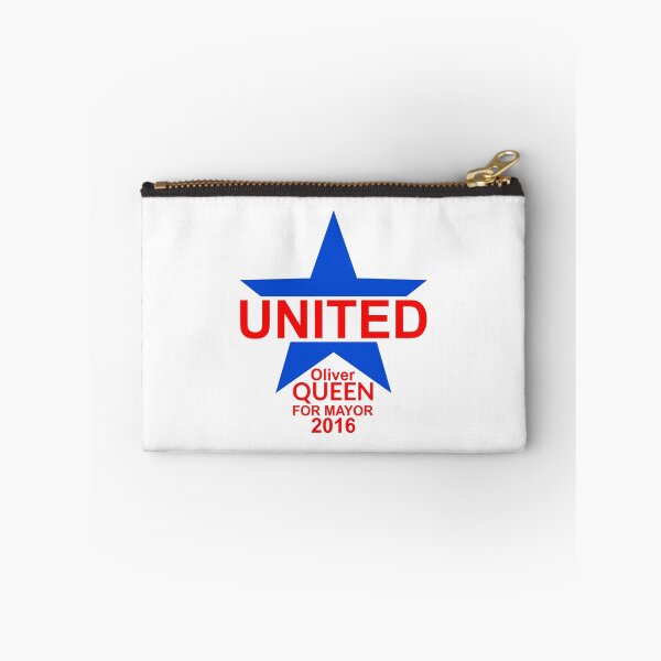 Item preview, United - Oliver Queen For Mayor 2016 - Blue Star & Red Text designed and sold by FangirlFuel.