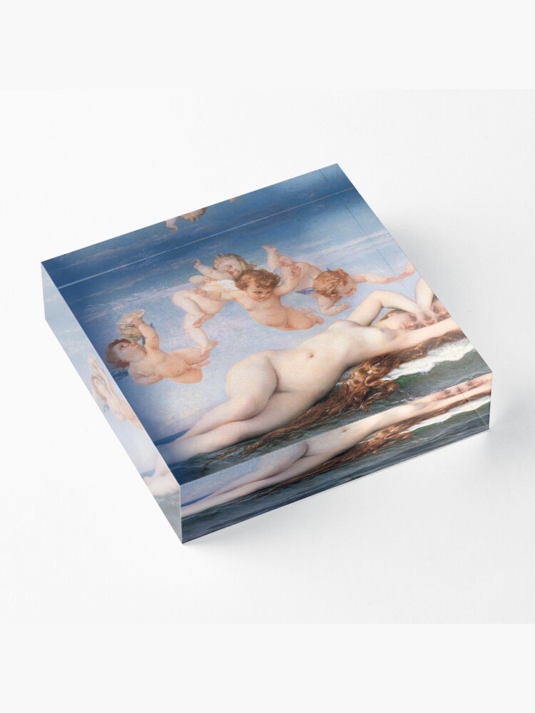 Alternate view of The #Birth of #Venus, Alexandre Cabanel 1875 #TheBirthofVenus #BirthofVenus Acrylic Block