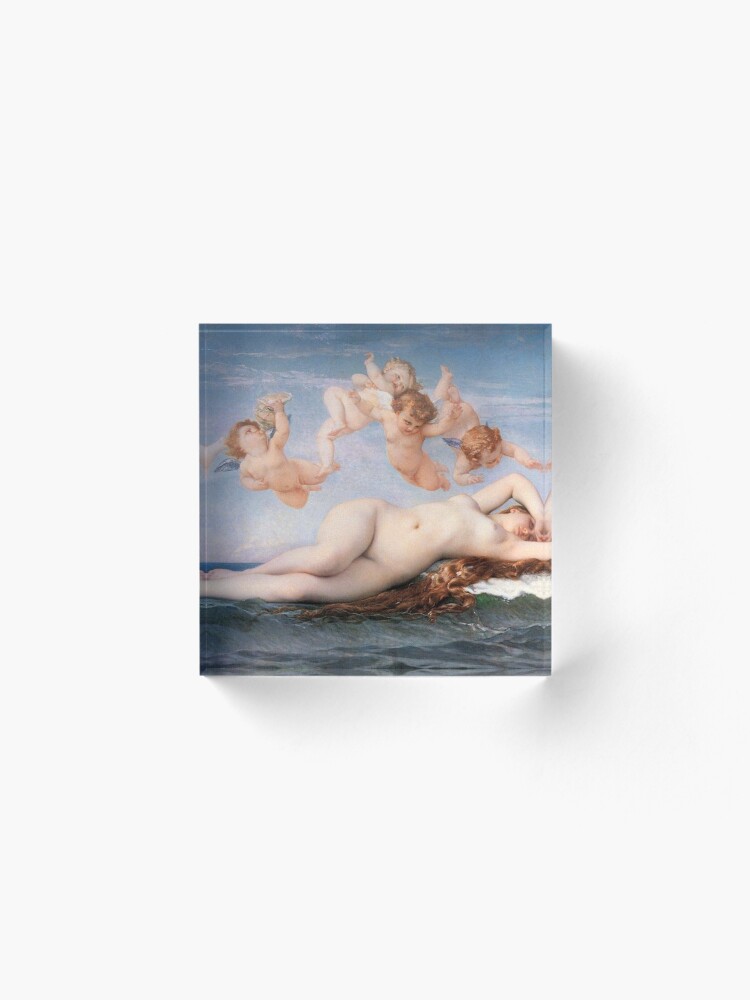 Alternate view of The #Birth of #Venus, Alexandre Cabanel 1875 #TheBirthofVenus #BirthofVenus Acrylic Block