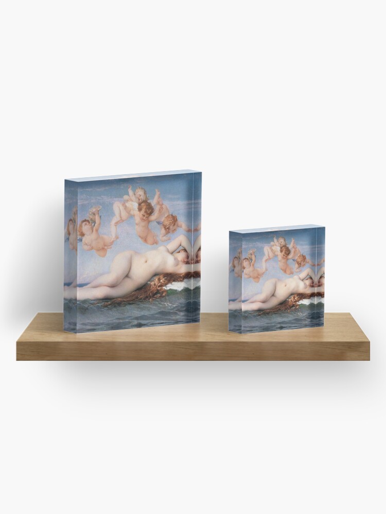 Alternate view of The #Birth of #Venus, Alexandre Cabanel 1875 #TheBirthofVenus #BirthofVenus Acrylic Block