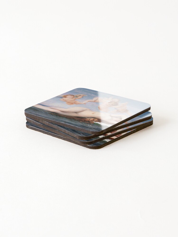 Alternate view of The #Birth of #Venus, Alexandre Cabanel 1875 #TheBirthofVenus #BirthofVenus Coasters (Set of 4)