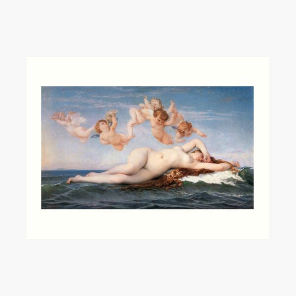 The #Birth of #Venus, Alexandre Cabanel 1875 #TheBirthofVenus #BirthofVenus Art Print