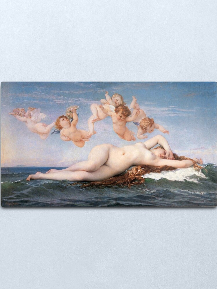 Alternate view of The #Birth of #Venus, Alexandre Cabanel 1875 #TheBirthofVenus #BirthofVenus Metal Print
