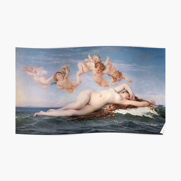 The Birth of Venus, Alexandre Cabanel 1875 #TheBirthofVenus #BirthofVenus  #Birth #Venus #AlexandreCabanel #Cabanel Poster