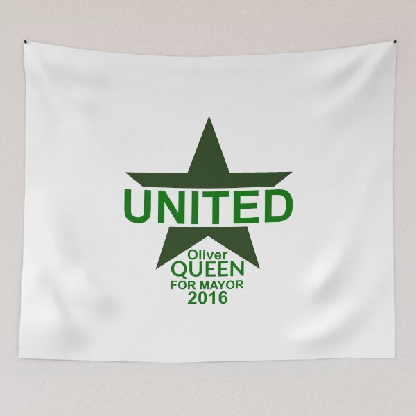Item preview, United - Oliver Queen For Mayor 2016 - Green Star designed and sold by FangirlFuel.