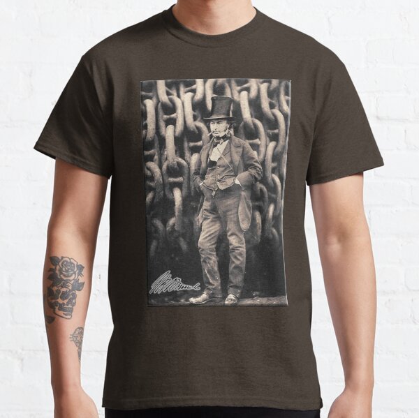 BRÜNE. Isambard Kingdom Brunel, Ingenieur, Genie, Dampfschiff, Eisenbahn, Brücke, Tunnel. Classic T-Shirt