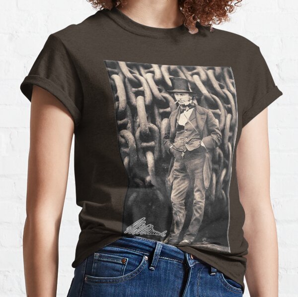 BRUNEL. Isambard Kingdom Brunel, Engineer, Genius, Steam Ship, Railway, Bridge, Tunnel. Classic T-Shirt
