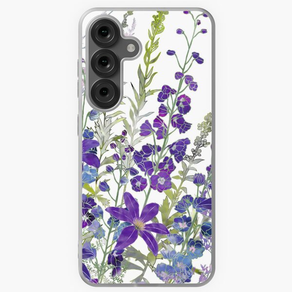 Item preview, Purple Clematis & Delphiniums designed and sold by Fiona Calder Designs.