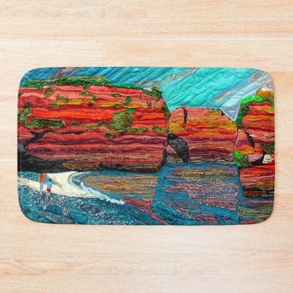 Item preview, Ladram Bay. Textile Art designed and sold by NisaKiley.
