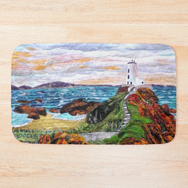 Item preview,  Llanddwyn Island Lighthouse. Textile Art designed and sold by NisaKiley.