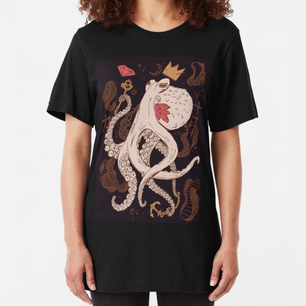 Royal Octopus Chi Gold Slim Fit T-Shirt