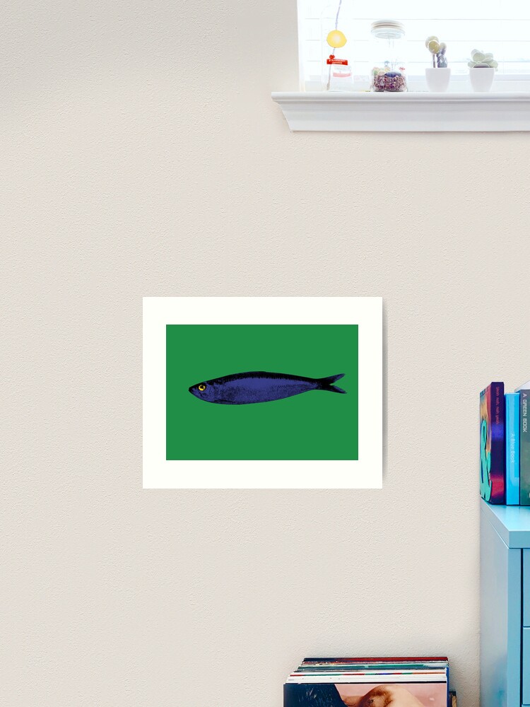 Thumbnail 2 von 3, Kunstdruck, Blaue Sardine designt und verkauft von Lisbon-dreams.