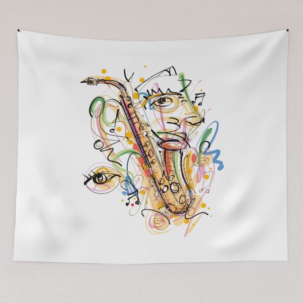 Item preview, Colorful Saxophone designed and sold by ChicTea.