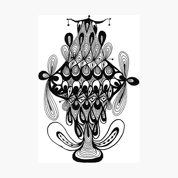 Item preview, Balance Black and White Abstract  designed and sold by ChicTea.