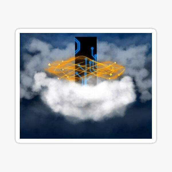 Digital Monolith Sticker