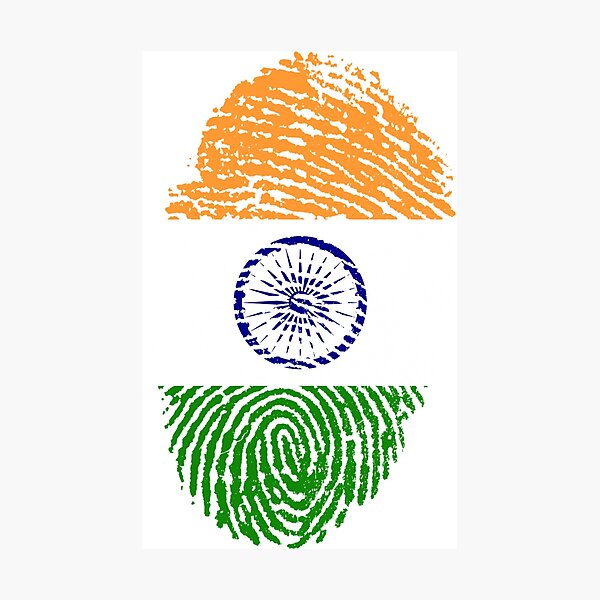 Item preview, India Fingerprint designed and sold by ChicTea.