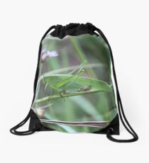 Green Grasshopper Drawstring Bag