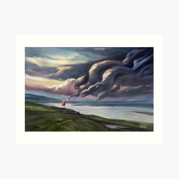 Cloud mermaids Art Print