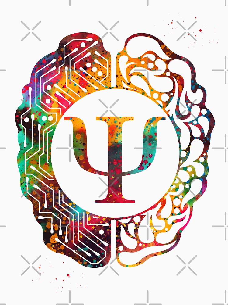"Psychology symbol and brain" Tshirt by erzebetth Redbubble