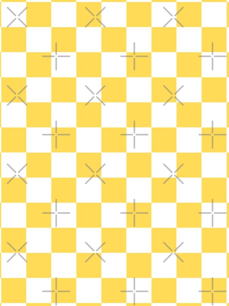 Yellow + White Checkerboard by ravcnclaw