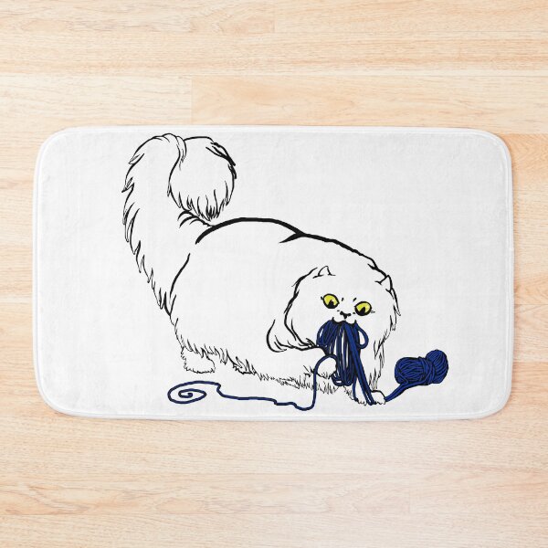 Item preview, Persian Cat with Yarn designed and sold by DilatorySloth.