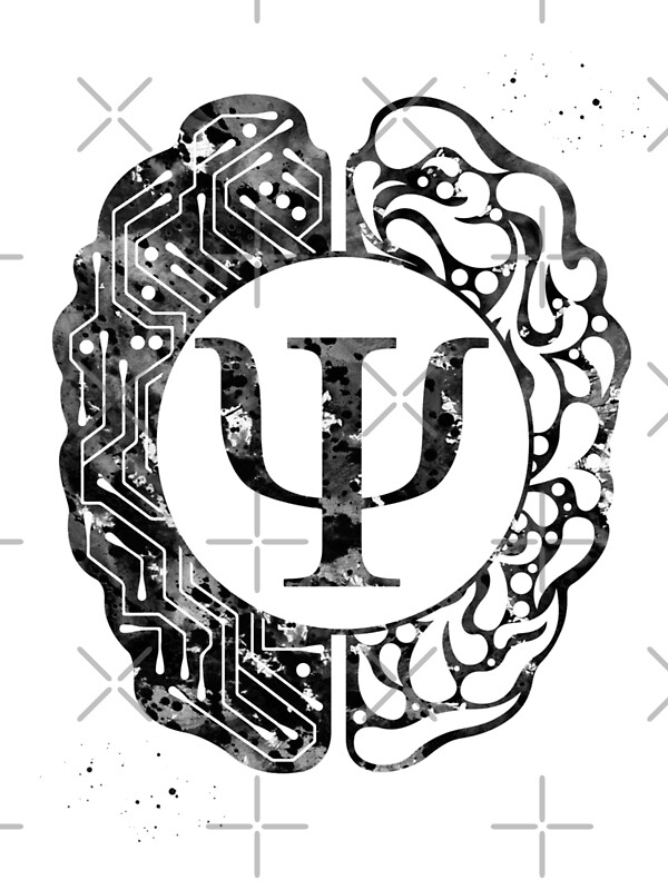 "Psychology symbol and brain" by erzebetth Redbubble