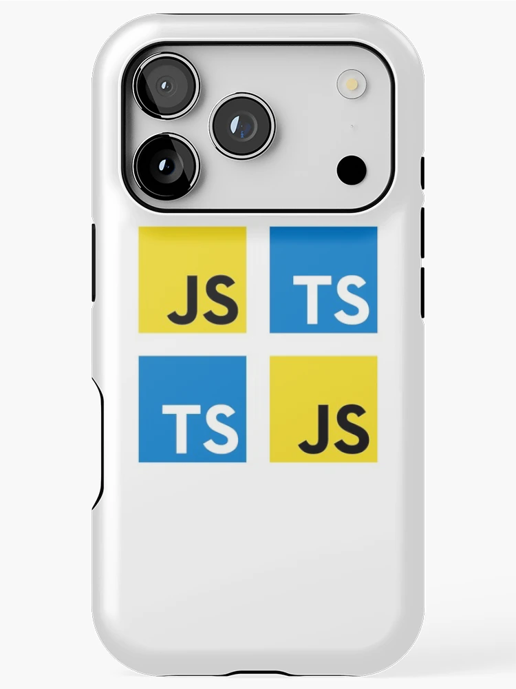 Thumbnail 1 of 4, iPhone Case, JavaScript and TypeScript (White) designed and sold by hellkni9ht.