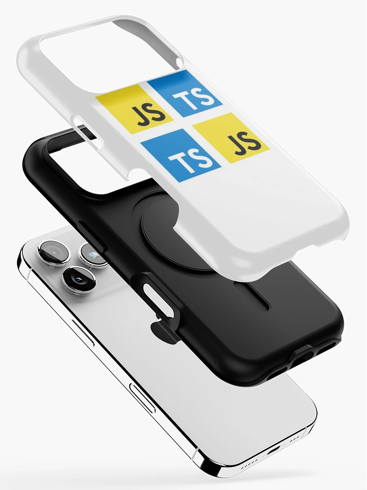 Thumbnail 2 of 4, iPhone Case, JavaScript and TypeScript (White) designed and sold by hellkni9ht.