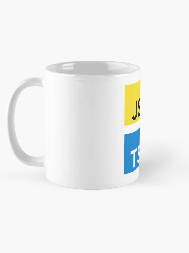 Thumbnail 5 of 6, Coffee Mug, JavaScript and TypeScript (White) designed and sold by hellkni9ht.