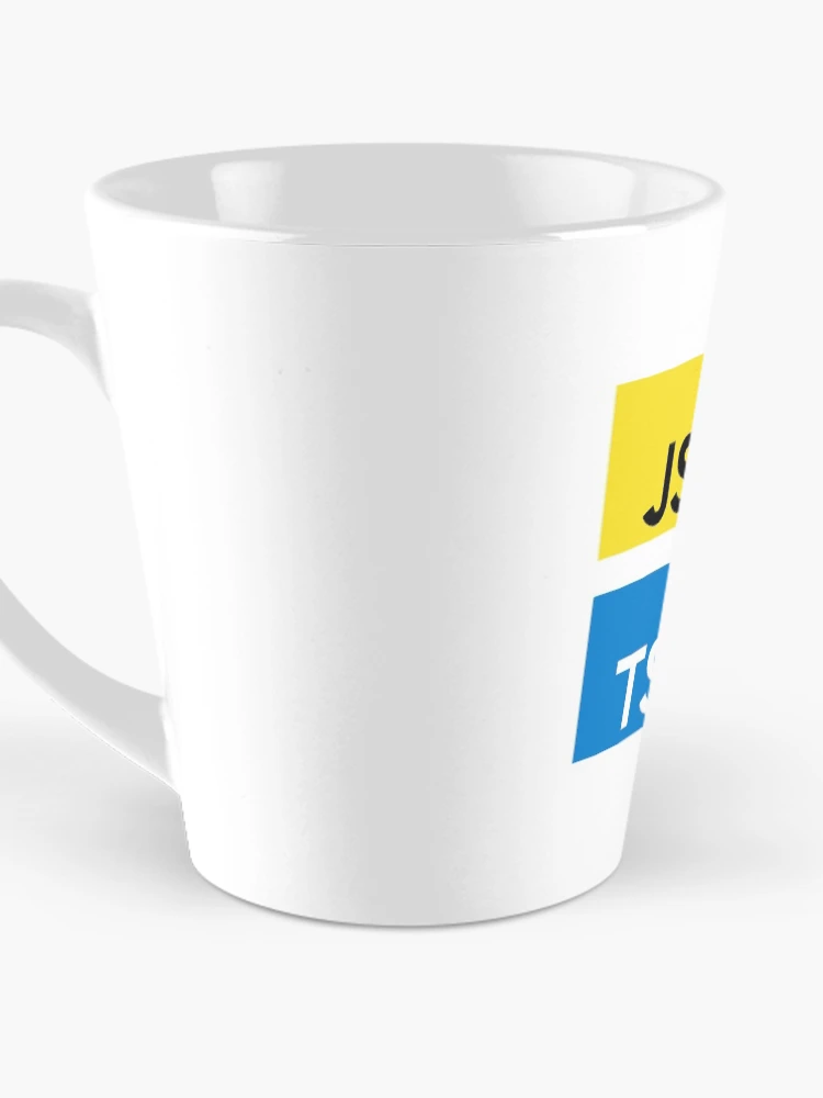 Thumbnail 3 of 4, Coffee Mug, JavaScript and TypeScript (White) designed and sold by hellkni9ht.