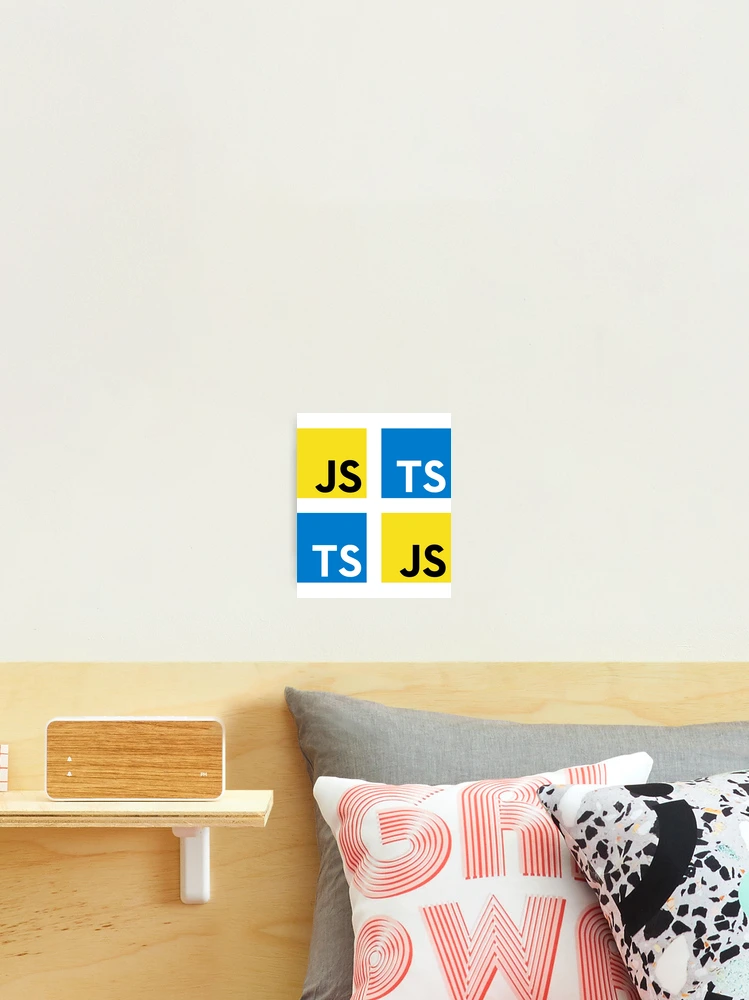 Thumbnail 2 of 3, Photographic Print, JavaScript and TypeScript (White) designed and sold by hellkni9ht.