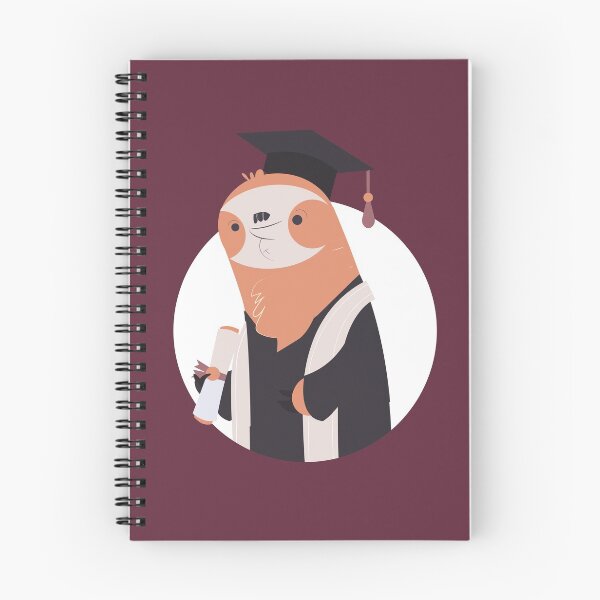 Item preview, Graduating School Sloth designed and sold by Cute and Funny Animal Art Designs.