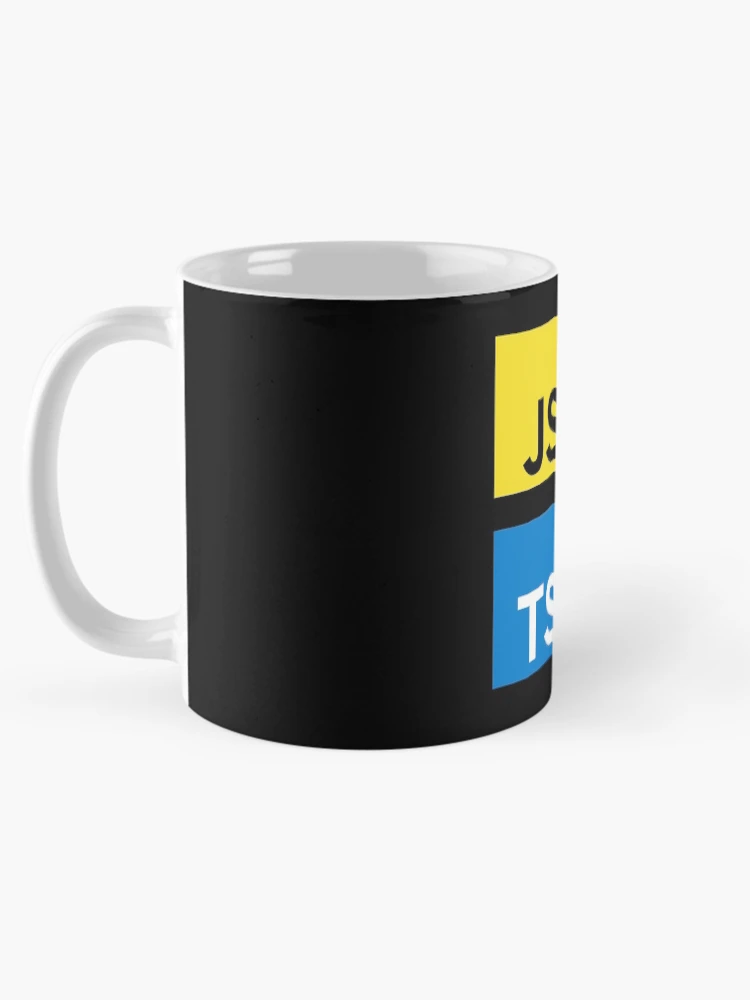 Imagen 5 de 6, Taza de café con la obra JavaScript y TypeScript (Negro), diseñada y vendida por hellkni9ht.