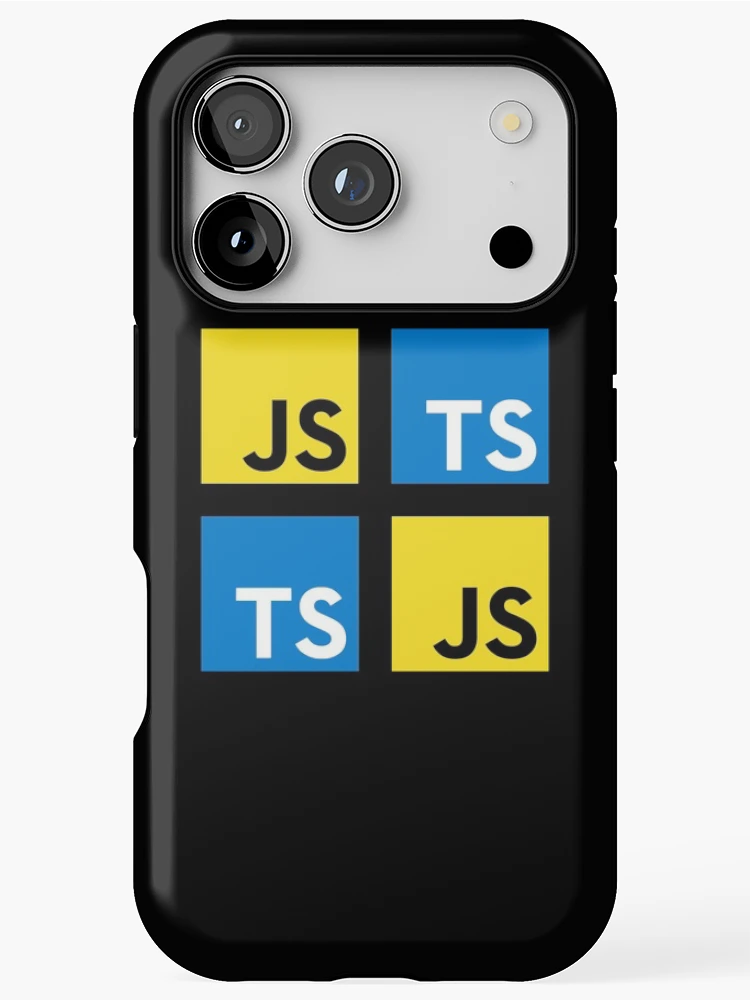 Thumbnail 1 of 4, iPhone Case, JavaScript and TypeScript (Black) designed and sold by hellkni9ht.