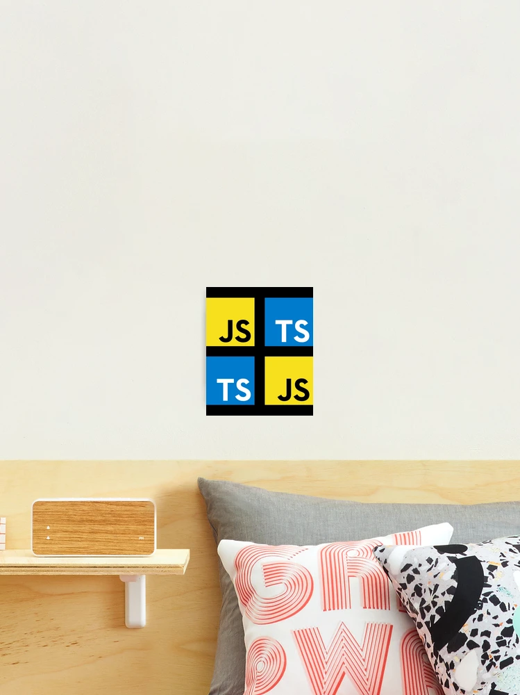 Thumbnail 2 of 3, Photographic Print, JavaScript and TypeScript (Black) designed and sold by hellkni9ht.