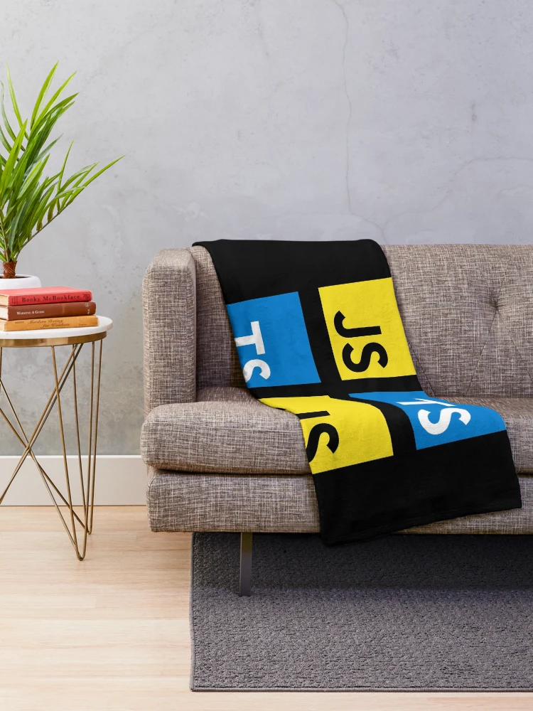 Thumbnail 2 von 6, Fleecedecke, JavaScript und TypeScript (Schwarz) designt und verkauft von hellkni9ht.