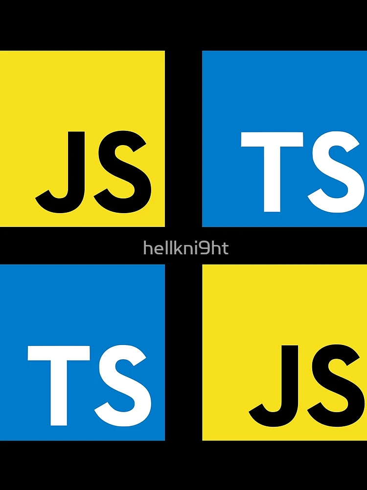 Thumbnail 3 of 3, Scarf, JavaScript and TypeScript (Black) designed and sold by hellkni9ht.