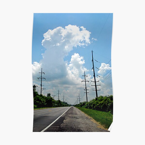 Electric Landscape Poster