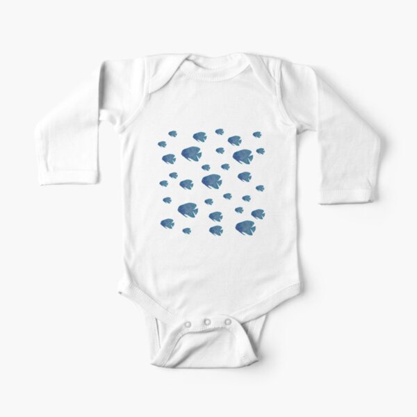 Fish Family Long Sleeve Baby One-Piece