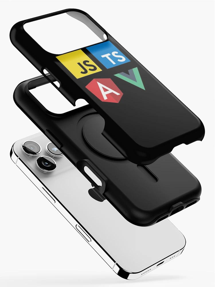 Thumbnail 2 of 4, iPhone Case, Vue, TypeScript, Angular and JavaScript (Black) designed and sold by hellkni9ht.