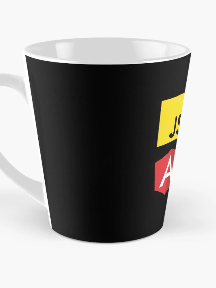 Imagen 3 de 4, Taza de café con la obra Vue, TypeScript, Angular y JavaScript (Negro), diseñada y vendida por hellkni9ht.